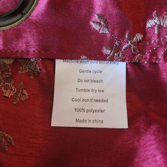 NEW Burgundy Curtain Set - Picture 6 of 6